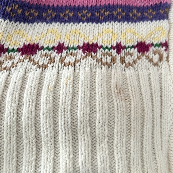 Vintage colorful sweater cardigan size M - Picture 6 of 6